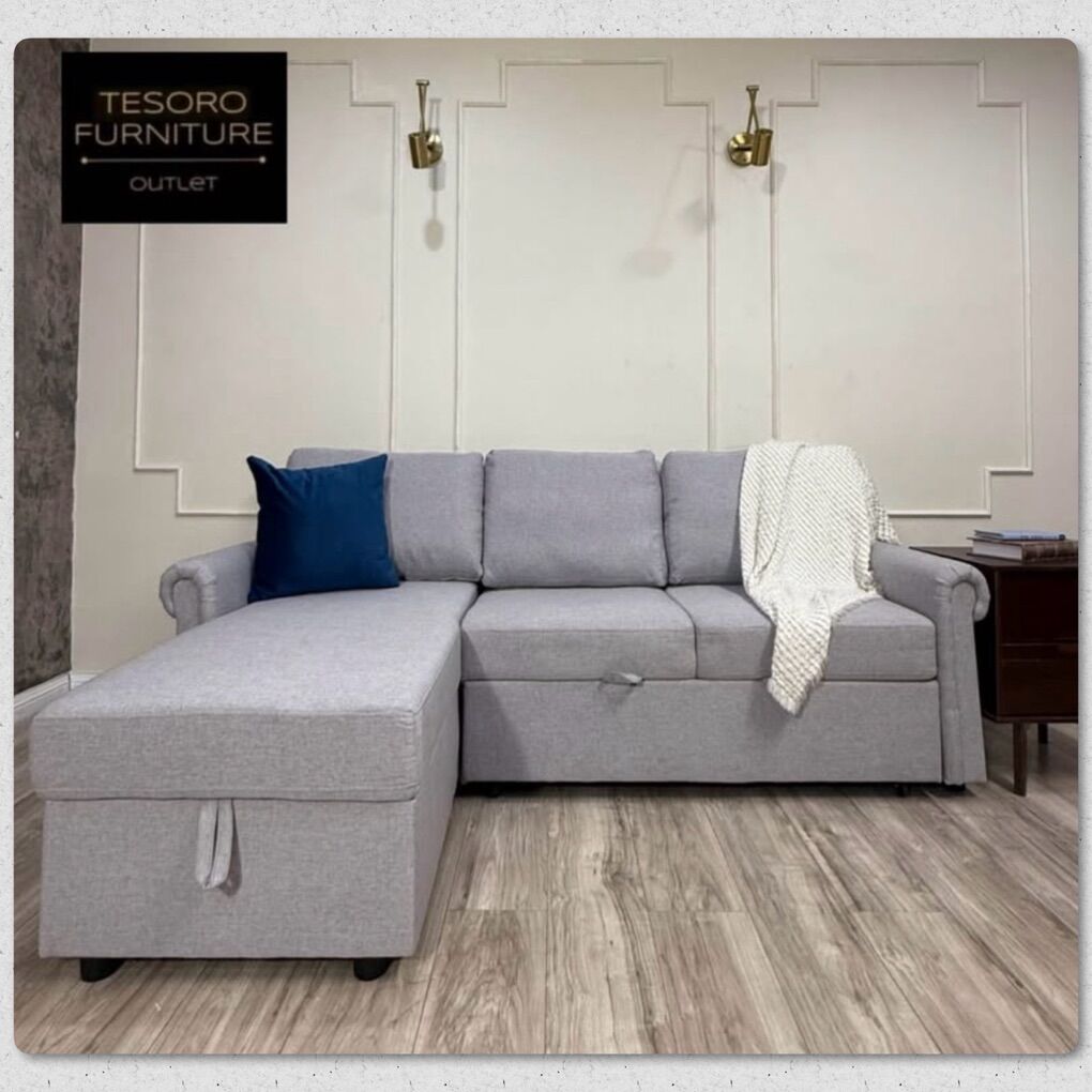 ABBYSON HAMILTON SECTIONAL SOFA BED WITH STORAGE