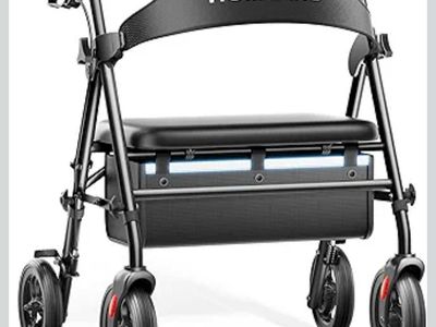 Bariatric Walker, Extra Wide Padded Seat, 500lb