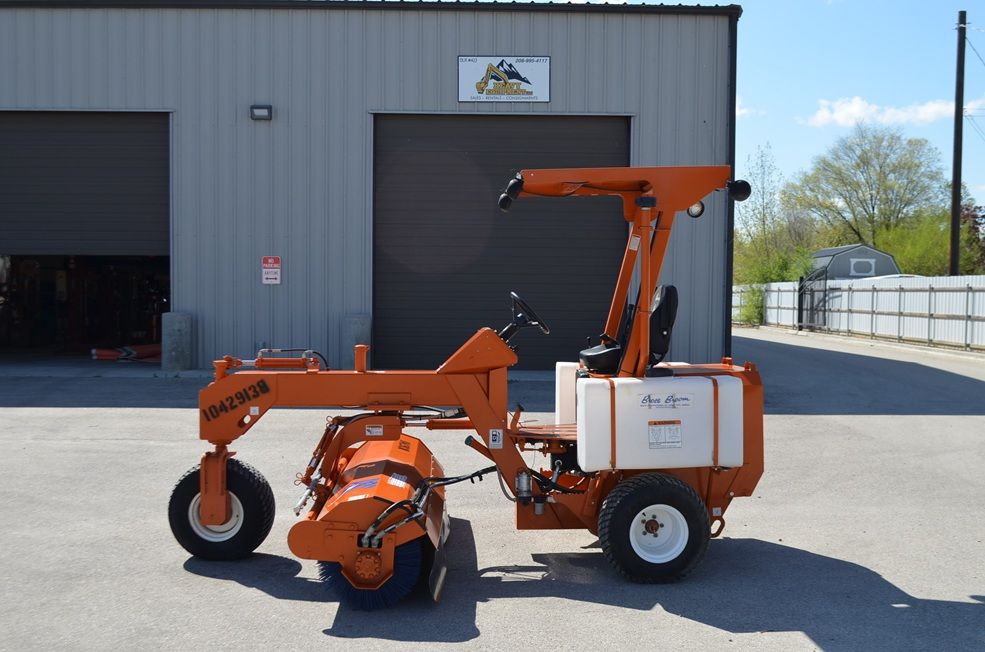 2024 Broce self-propelled angle broom, 114 hours, like new.