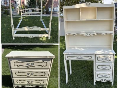 Darling Vintage Mid Century Frenchie Bedroom Set