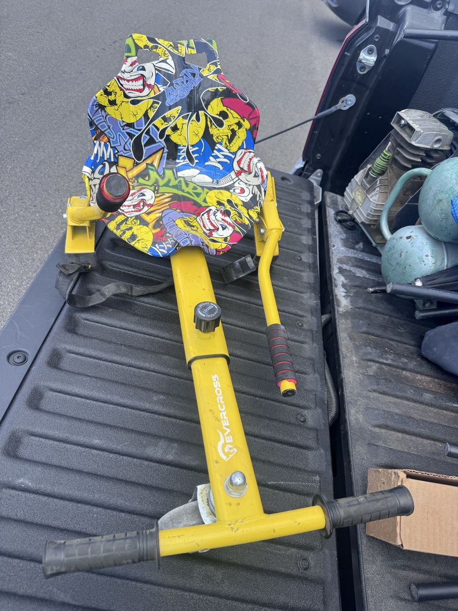 EVERCROSS Yellow Hoverboard Seat Attachment Go-Kart for Kids with Graphic Seat