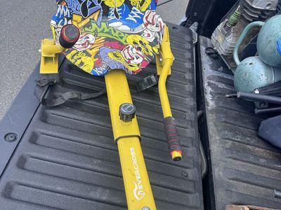 EVERCROSS Yellow Hoverboard Seat Attachment Go-Kart for Kids with Graphic Seat