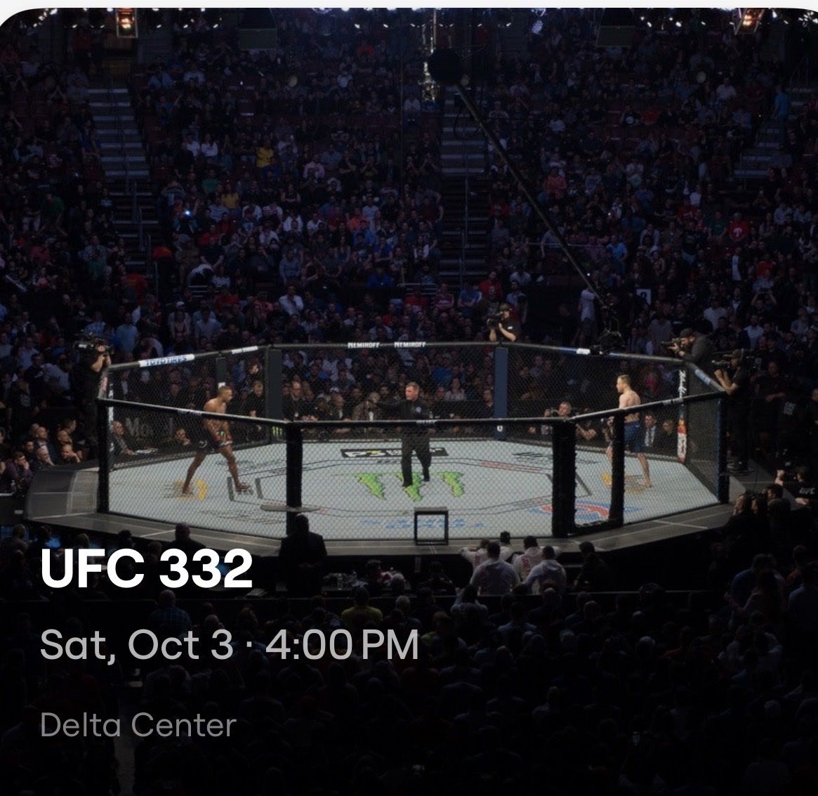 UFC 332 @ Delta Center Tickets