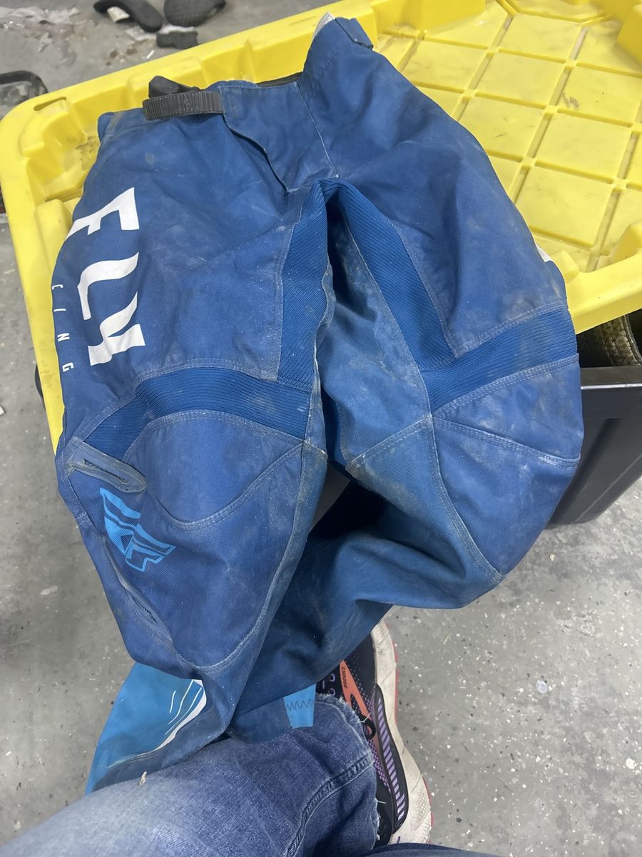 Fly Racing Blue Motocross Pants - Durable Riding Gear