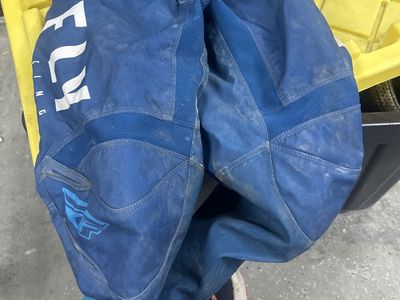 Fly Racing Blue Motocross Pants - Durable Riding Gear