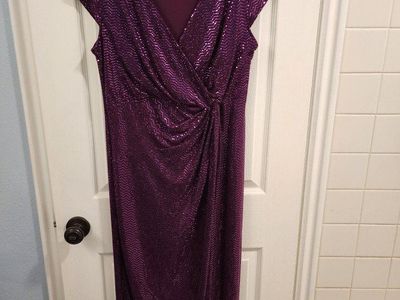 Sparkly Purple Dress Size 12 for Prom, Weddings, e