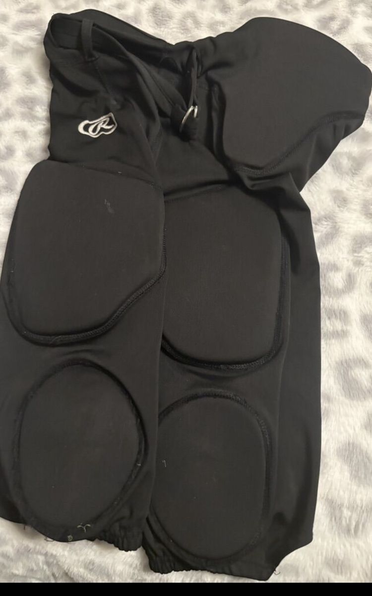 Rawlings Football Padded Girdle Shorts Black Youth 2XL