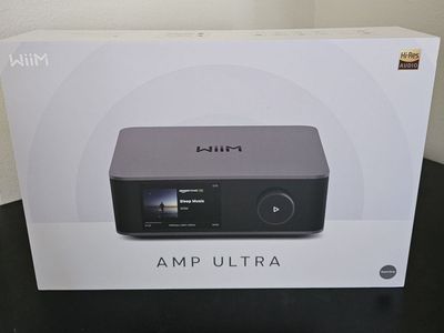 WiiM Amp Ultra Hi-Res Audio Streamer w/ Remote + Roomfit EQ & Touchscreen: Model/Sku AMP003 - Brand New Sealed