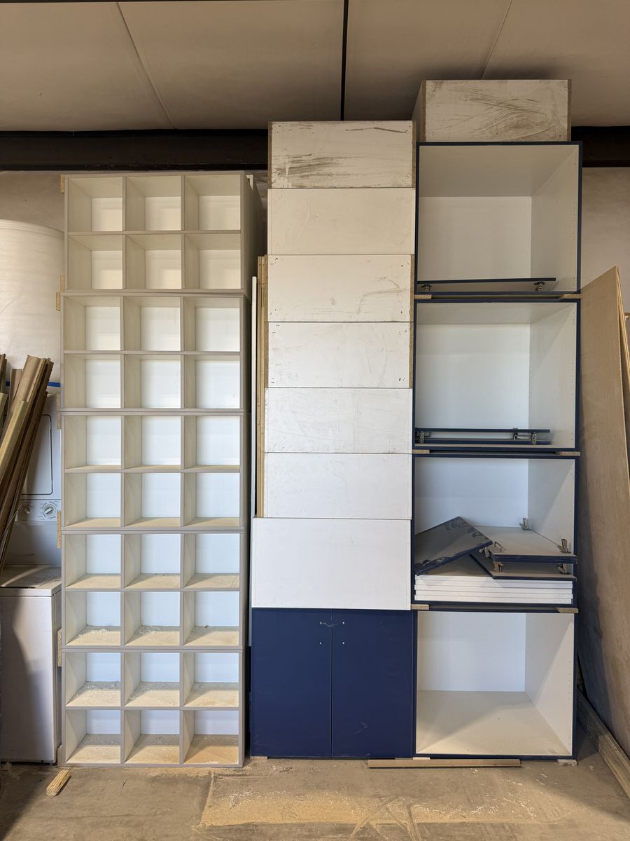 Used Modular Storage Cabinets and Shelving Units Set