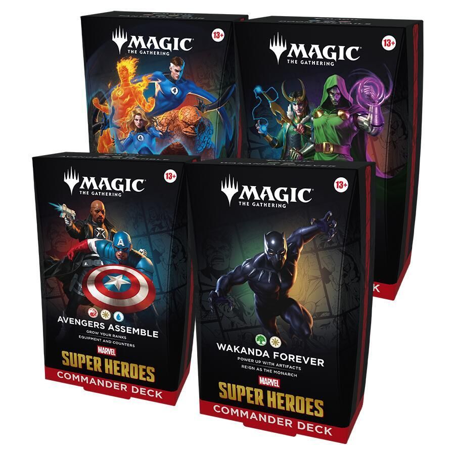 Magic the Gathering Marvel Super Heroes Commander Deck Case (All 4 Decks)