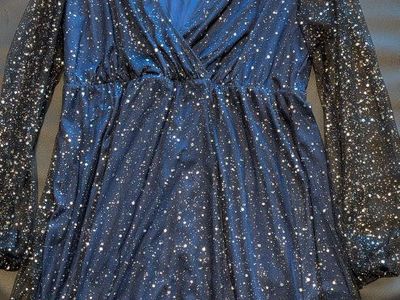 Sparkly Navy Starry Dress