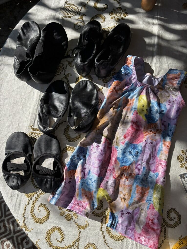 Girls Dance Shoes Tap Ballet Jazz Shoes