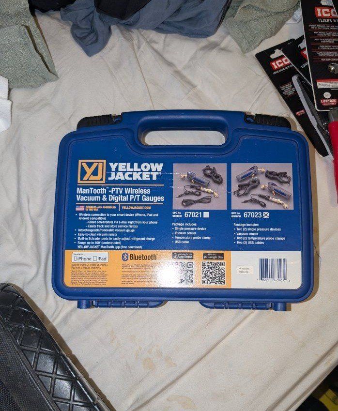 Yellow jacket wireless vacume guages