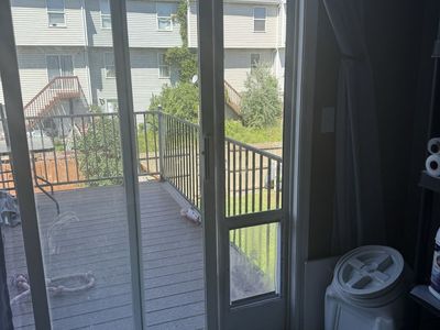 Sliding glass dog door insert