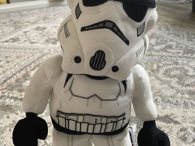 Lego Star Wars Plush Storm Trooper Minifigure Stuffed Animal Toy White Black 14"