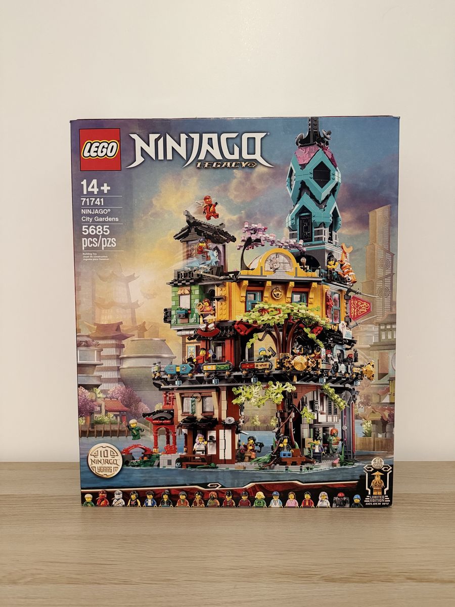 Used LEGO NINJAGO Legacy City Gardens Set 71741 Building Toy - 5685 Pieces