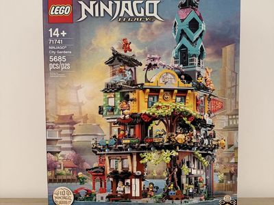 Used LEGO NINJAGO Legacy City Gardens Set 71741 Building Toy - 5685 Pieces
