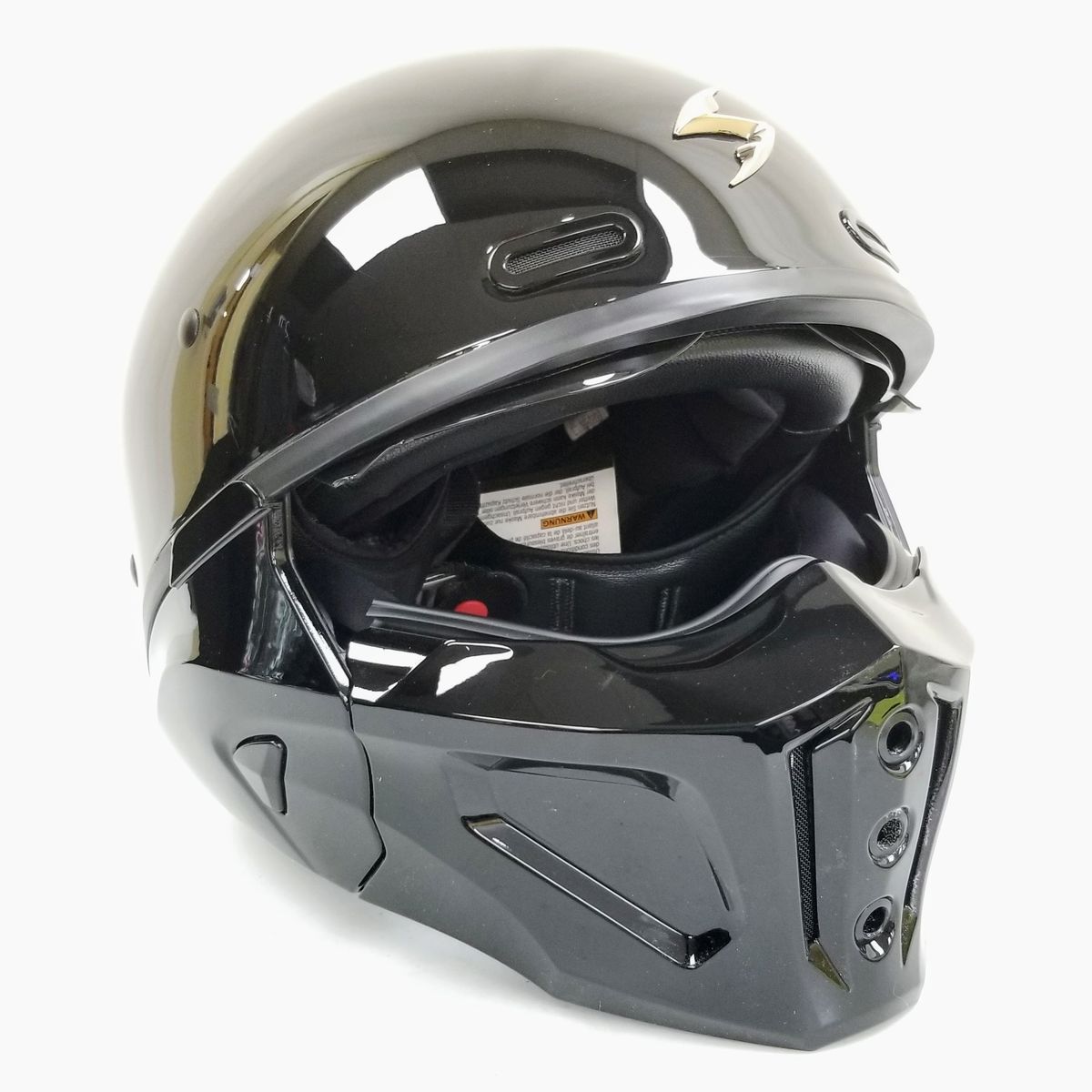 Scorpion Exo Covert X Open-Fae Helmet Gloss Black, XL (75-1616X-L-R8-S2)