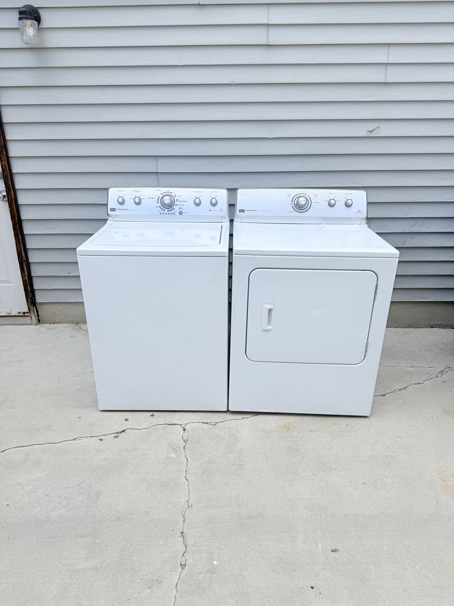 Washer and electric dryer 
