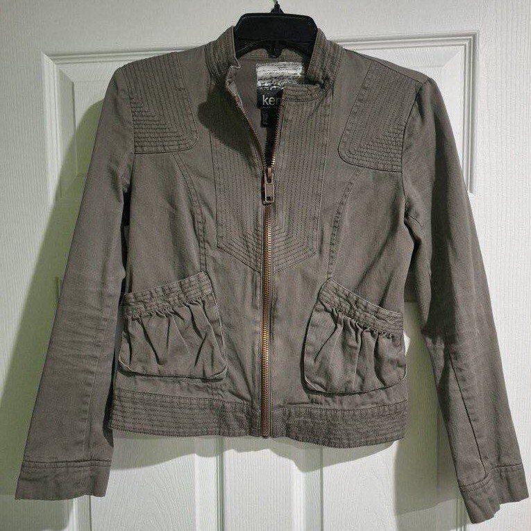 Super Cute Army Green Womens Military-Style Jacket