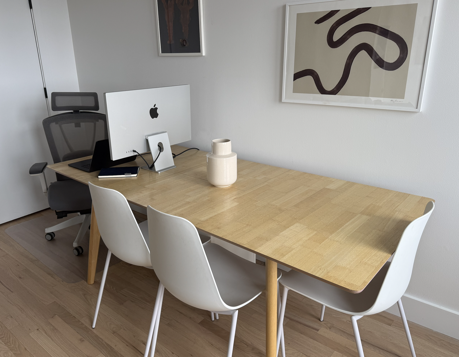 Modern Extendable Dining Table - All Modern - White Oak