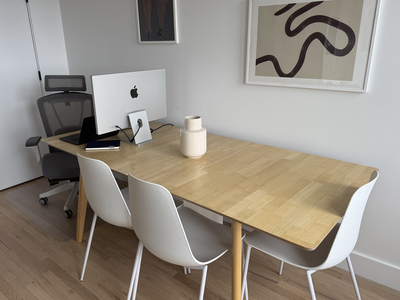 Modern Extendable Dining Table - All Modern - White Oak