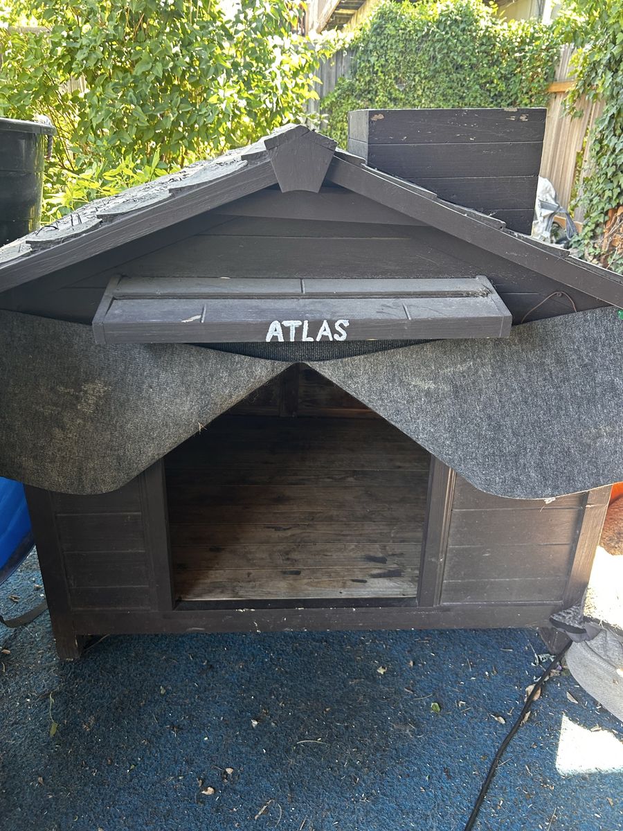 Outdoor Dog House -Painted- Large Pet Shelter