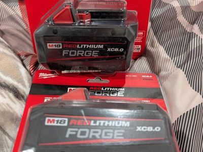 Milwaukee Red Lithium Forge Batteries XC8.0