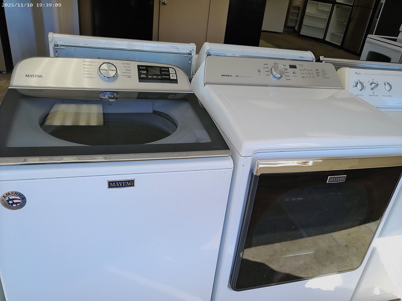 Maytag HE Top Load Washer and Dryer~90 Day Guarantee~With Agitator