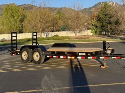 Heavy Duty 18’ x 6.5’ Car/Toy Hauler Flatbed Trailer 14k with Ramps