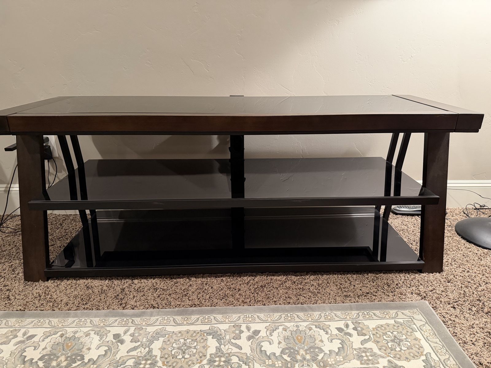 Reduced Price!! TV stand Glass and Wood