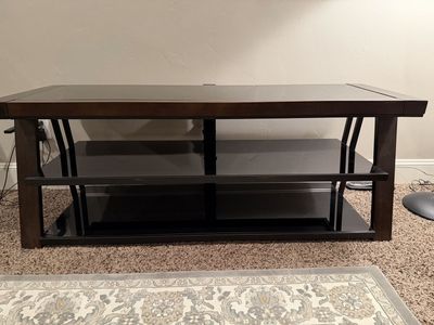 Reduced Price!! TV stand Glass and Wood