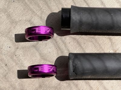 Race Face Purple 30mm Grip Clamps NEW
