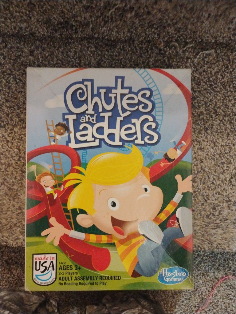 Hasbro Gaming Chutes and Ladders Board Game Ages 3+ 2-3 Players Kids Classic