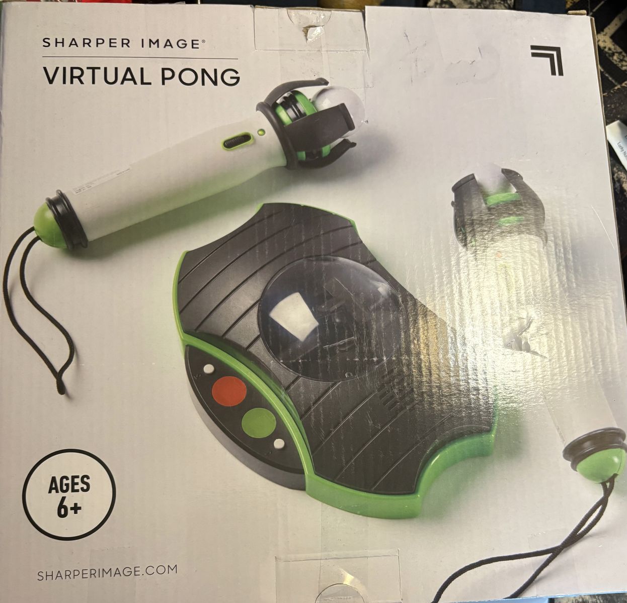 Sharper Image Virtual Pong Game Projector w/ 2 Wands - Ages 6+