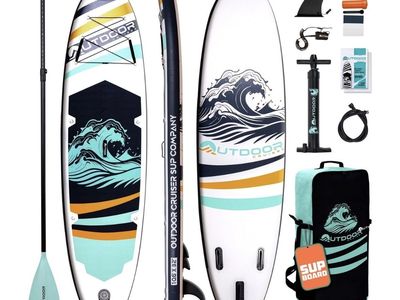 SUP 10'6" Inflatable Stand Up Paddle Board Set w/ Accessories