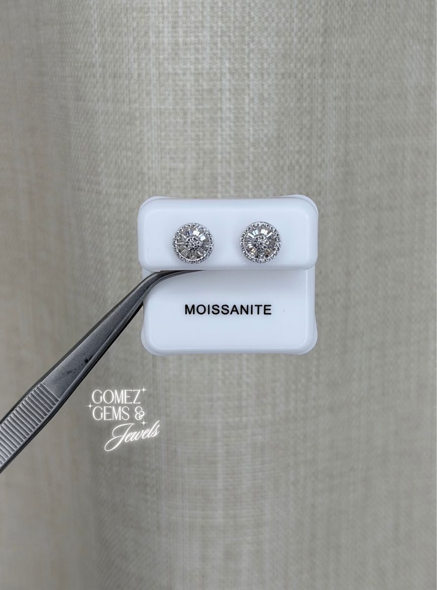 Sterling Silver Moissanite Earrings