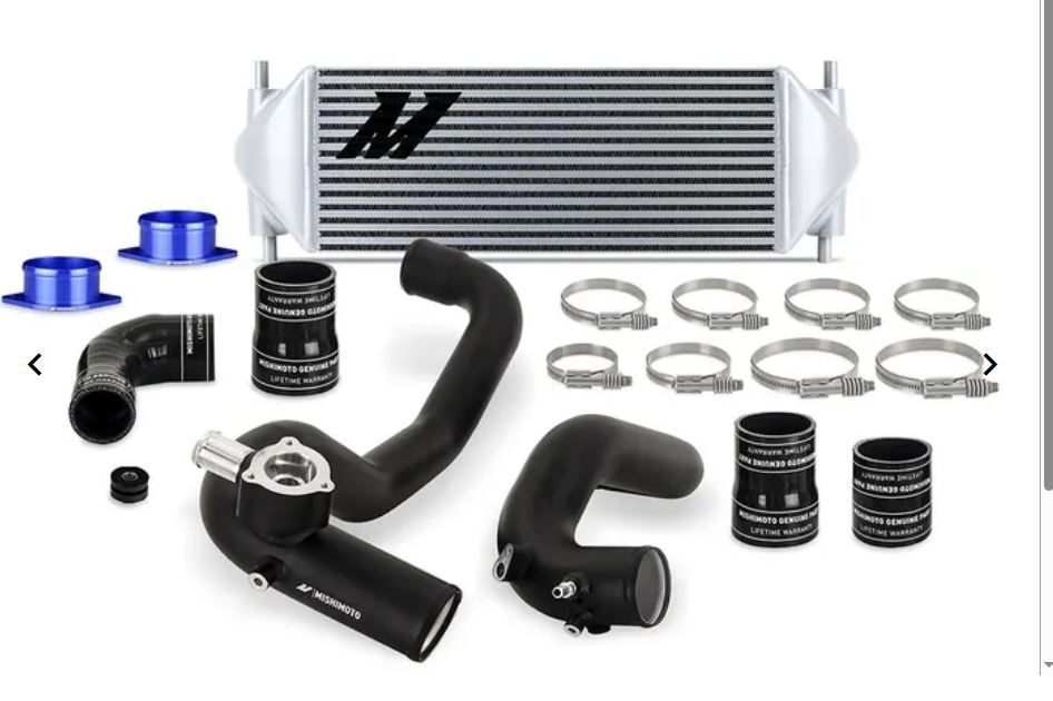 Mishimoto Intercooler Kit for 2021-2026 Ford Bronco EcoBoost 2.3L  (Black Pipes /  Silver Core) MMINT-BR23-21KBSL