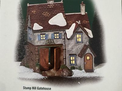 Department 56 Dickens' Village Stump Hill Gatehouse Christmas Village
