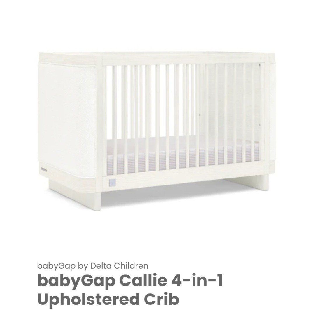 NEW- Baby Gap Callie 4-in-1 Upholstered Crib