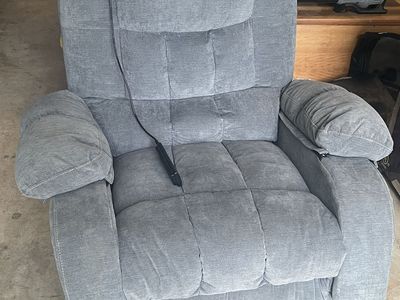 Blue Power Recline Electric Chair