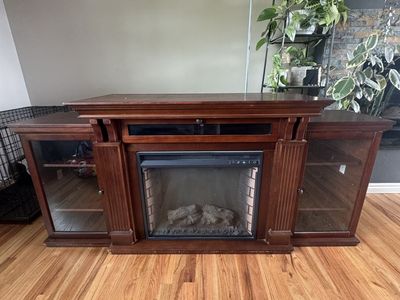 Entertainment Center With Fireplace