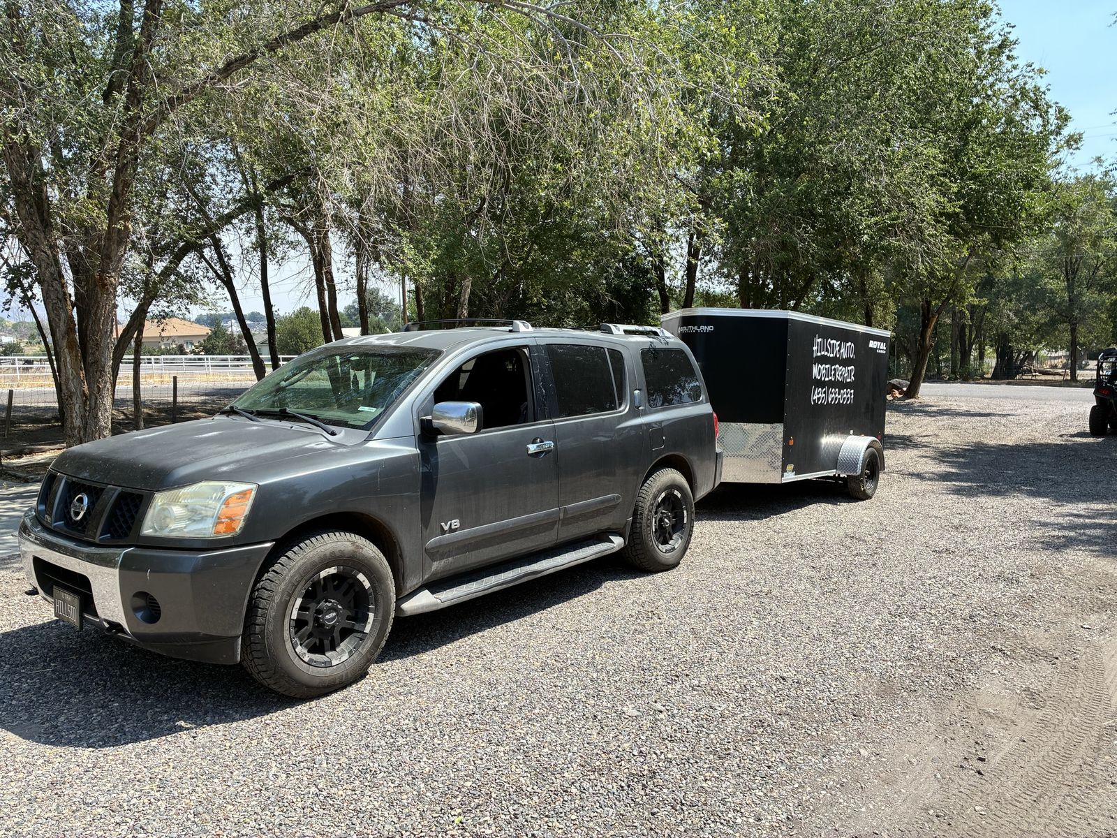 Mobile mechanic set up 