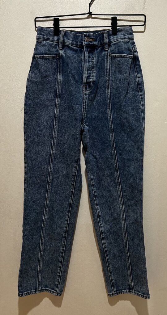 Pacsun High Rise Straight Leg Blue Jeans Size 25