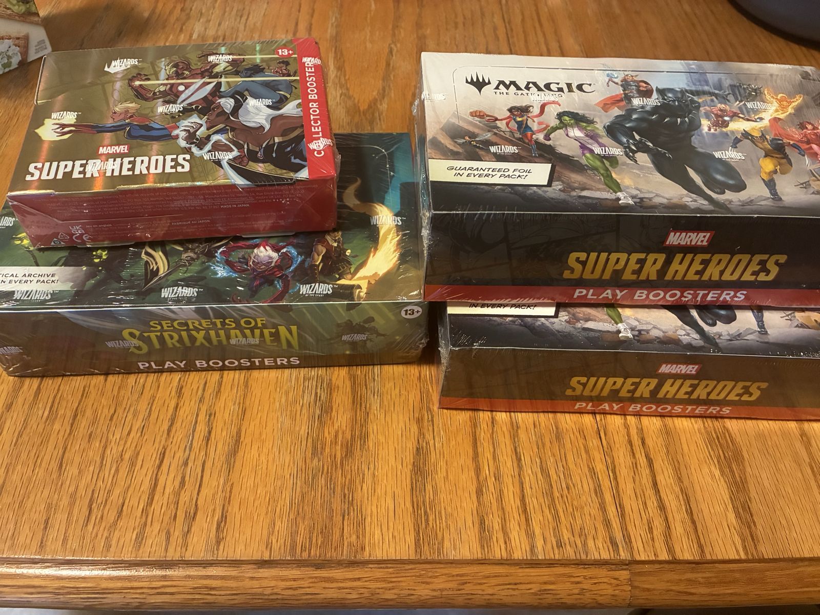 Magic: The Gathering Marvel Super Heroes & Secrets of Strixhaven Booster Boxes - Factory Sealed