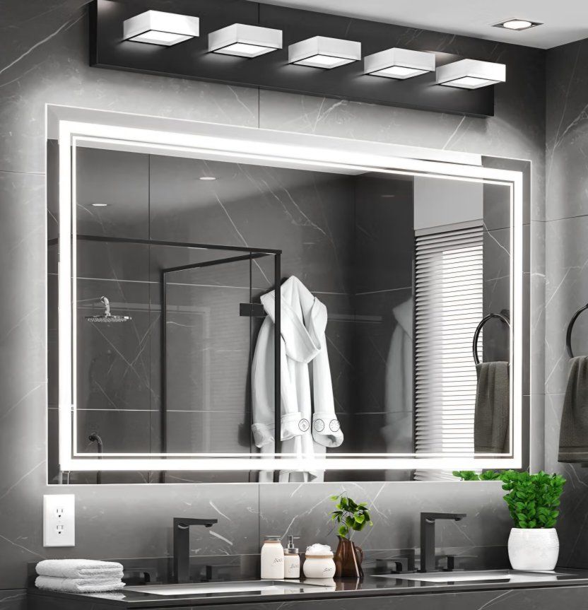 60x36 Inch Led Mirror for Bathroom with Front Light and Backlit, Bathroom Mirror with Led Lights, Vanity Mirror with Lights for