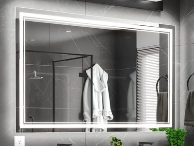 60x36 Inch Led Mirror for Bathroom with Front Light and Backlit, Bathroom Mirror with Led Lights, Vanity Mirror with Lights for