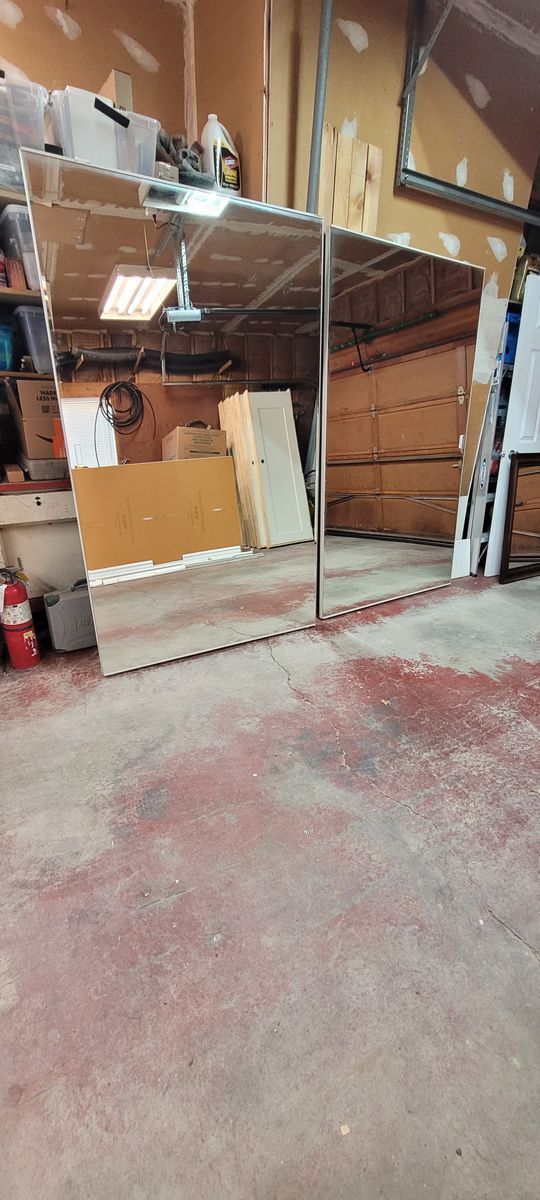 96" x 80" Mirror Bi Pass Closet Doors