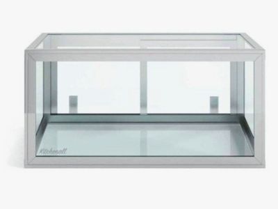 Custom Glass Retail Display Case 18×18×8 – Sliding Door + Lock,
2 available