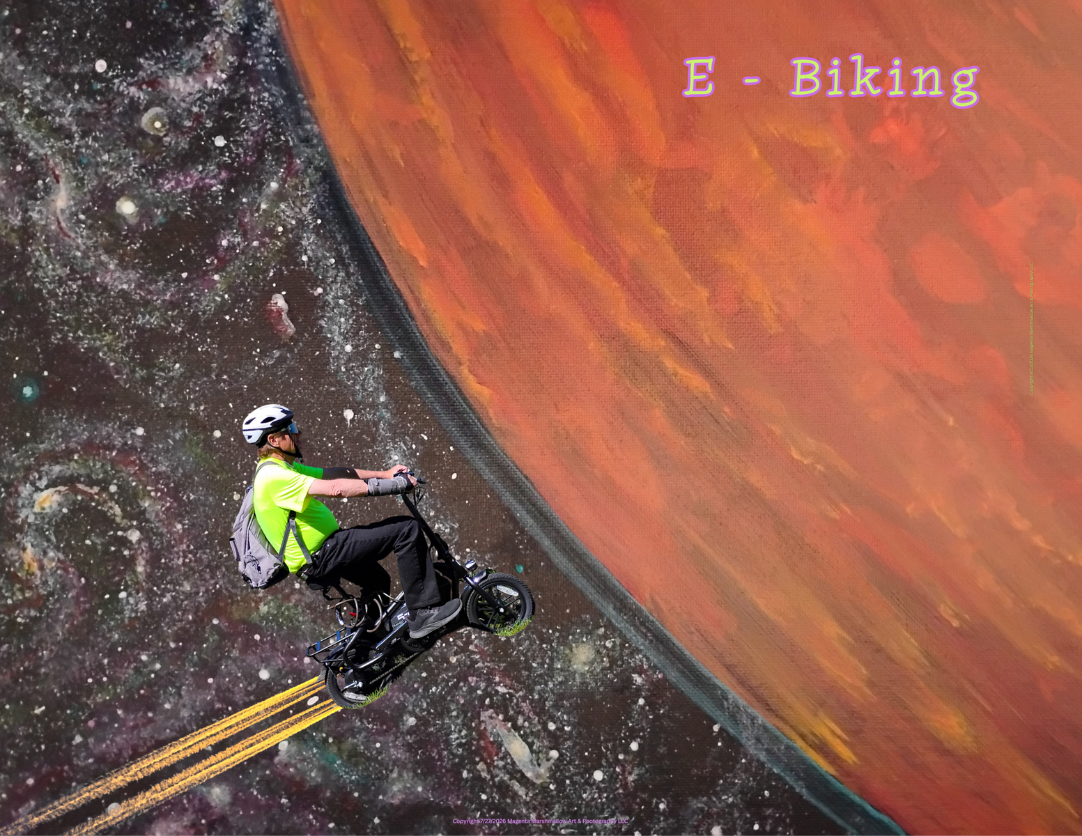 E - Biking - Canvas Print